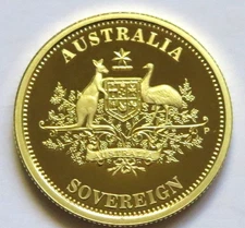 Australia. 2009 Gold Sovereign - Perth Mint.   Proof in Timber Case