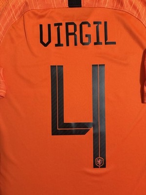 Virgil Van Dijk Netherlands Nike 2018 Jersey Men's Size Medium