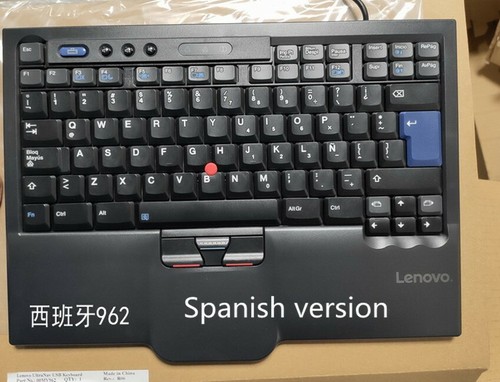 IBM Lenovo sk-8845crusb interface wired keyboard (Spanish version) - Picture 1 of 2