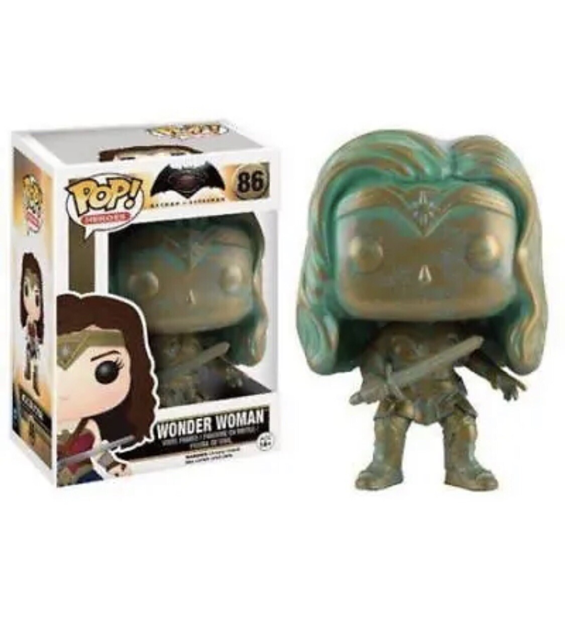 Funko POP Batman vs Superman Patina Wonder Woman #86 Exclusive Vinyl Figure New