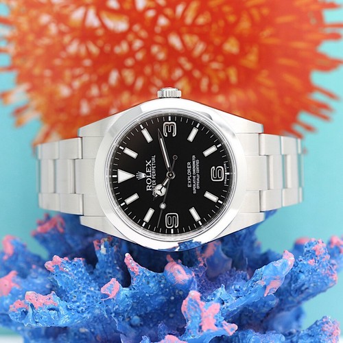 Rolex Explorer I Stahl Automatik Ref: 214270 - mit Rolex Box & Papiere von 2015 - Bild 15 von 15