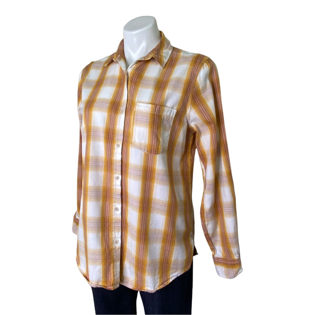 Universal Thread Women's Small Button Up Yellow W… - image 4