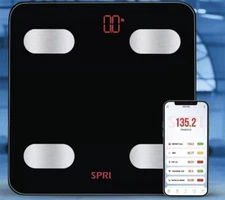 2Pcs Bathroom Scale with Backlit LCD Display Digital Body Weight Scale Max:400lb