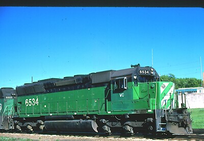 Wisc Cent 6534 SD-45, S St Marie, MI, 06/88; Kodachrome Original