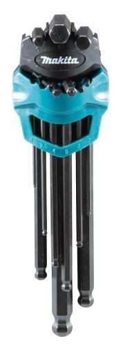 Makita InnensechskantschlüSsel Set 9Tlg B-65894 Imbus- Sechskant -Kugelkopf-image