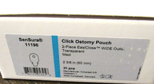SenSura Click Wide Drainable 2pc System Ostomy Pouch 60 mm 20 Ct 11196