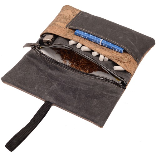 SIMARU Tabaktasche Drehertasche Zigarettenetui aus Kork wasserabweisend vegan - Bild 13 von 24