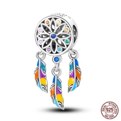 Dream Come True Traumfänger Charm für europäische Armbänder S925 Sterlingsilber