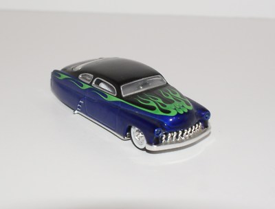 100% HOT WHEELS '49 MERCURY LEAD SLED CHOPPED RUBBER TIRE