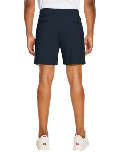 Pantalones cortos de golf ligeros para hombre 15 colores bolsillos delanteros planos pantalones flexibles de secado rápido - Imagen 40 de 51