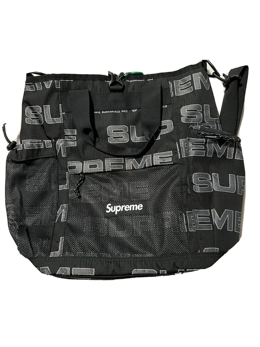 NEW Supreme Utility Zip Tote Bag BLACK OS / Fall Winter 2021