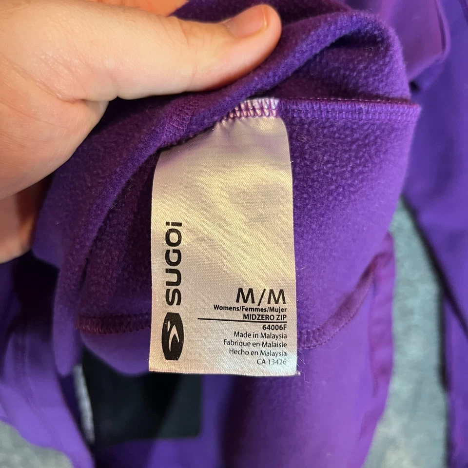 Sugoi Midzero Zip Womens Medium Purple 1/4 Zip Cycling Outdoors Performance - Image 4 of 4