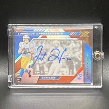 2020 Panini XR Justin Herbert RC Auto Jersey # 10/15   Luminous Endorsements