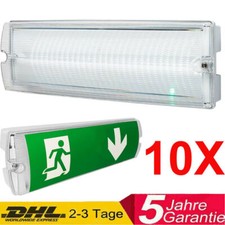 10X LED Notleuchte Notausgang Leuchte Fluchtwegleuchte Notbeleuchtung Notausgang