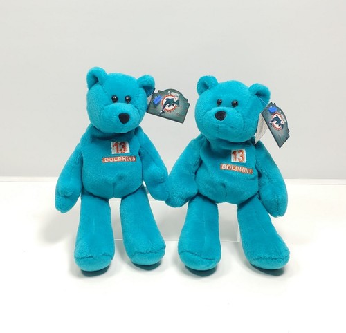 NFL Miami Dolphins Silly Slammers Football Dan Marino #13 Pro Bears Lot of 3 - Picture 9 of 9