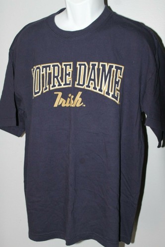 Camiseta para hombre Notre Dame Irish Cadre azul talla XL algodón manga corta camiseta A4 - Imagen 1 de 5