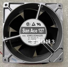 1 PCS Sanyo Fan 109E1324A105 24V 0.70A 127 127 38mm 2 wire Aluminum frame fan