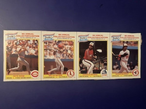 1986 Drake's Box Panel Cutout w/Pete Rose, Eddie Murray, Harold Baines, McGee