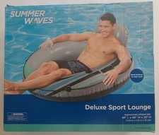 Summer Waves Deluxe Sport Lounge Inflatable Pool Tube 48Lx48wx20H
