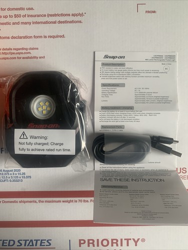Snap-on 400 lumen Rechargeable Project Light. Red - Picture 2 of 10