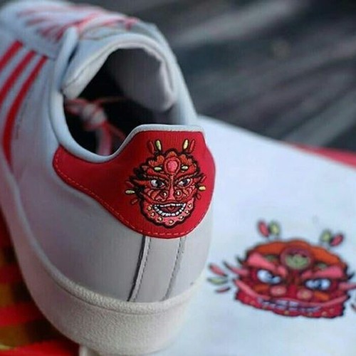 New Authentic Red Adidas Superstar 