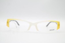 Vintage JOOP 82004 Yellow White Metallic Semi-Rimless Glasses Frame NOS