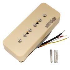 Wilkinson Cream P90 Soapbar Ceramic Single Coil Neck Pickup 10K For SG LP Guitar