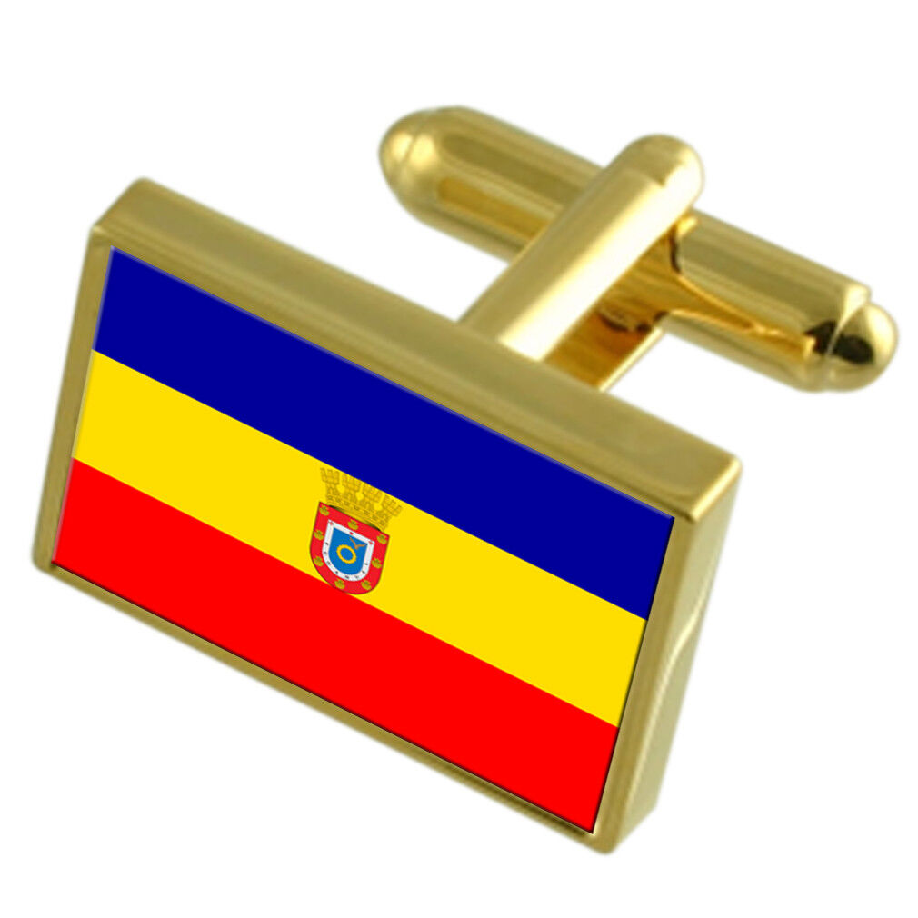 Pudahuel Stadt Chile Gold Flagge Manschettenknöpfe verliesgevende koop populariteit