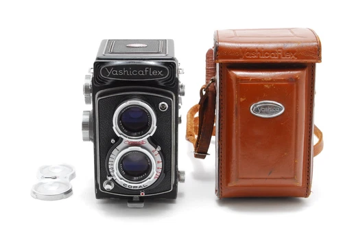 READ[N MINT- w/Case] Yashica Yashicaflex Model C 6x6 TLR Camera 80mm F/3.5 JAPAN