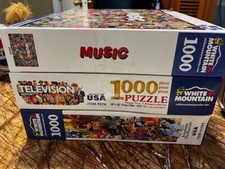 Three White Mountain 1000 pc Puzzles