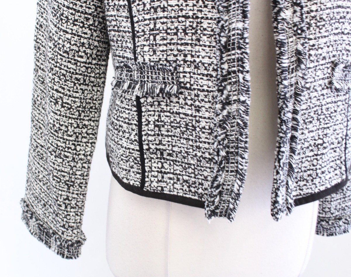 【新品未使用】Fringe tweed Jacket laubeblanc Fringe tweed Jacket – L'AUBE BLANC