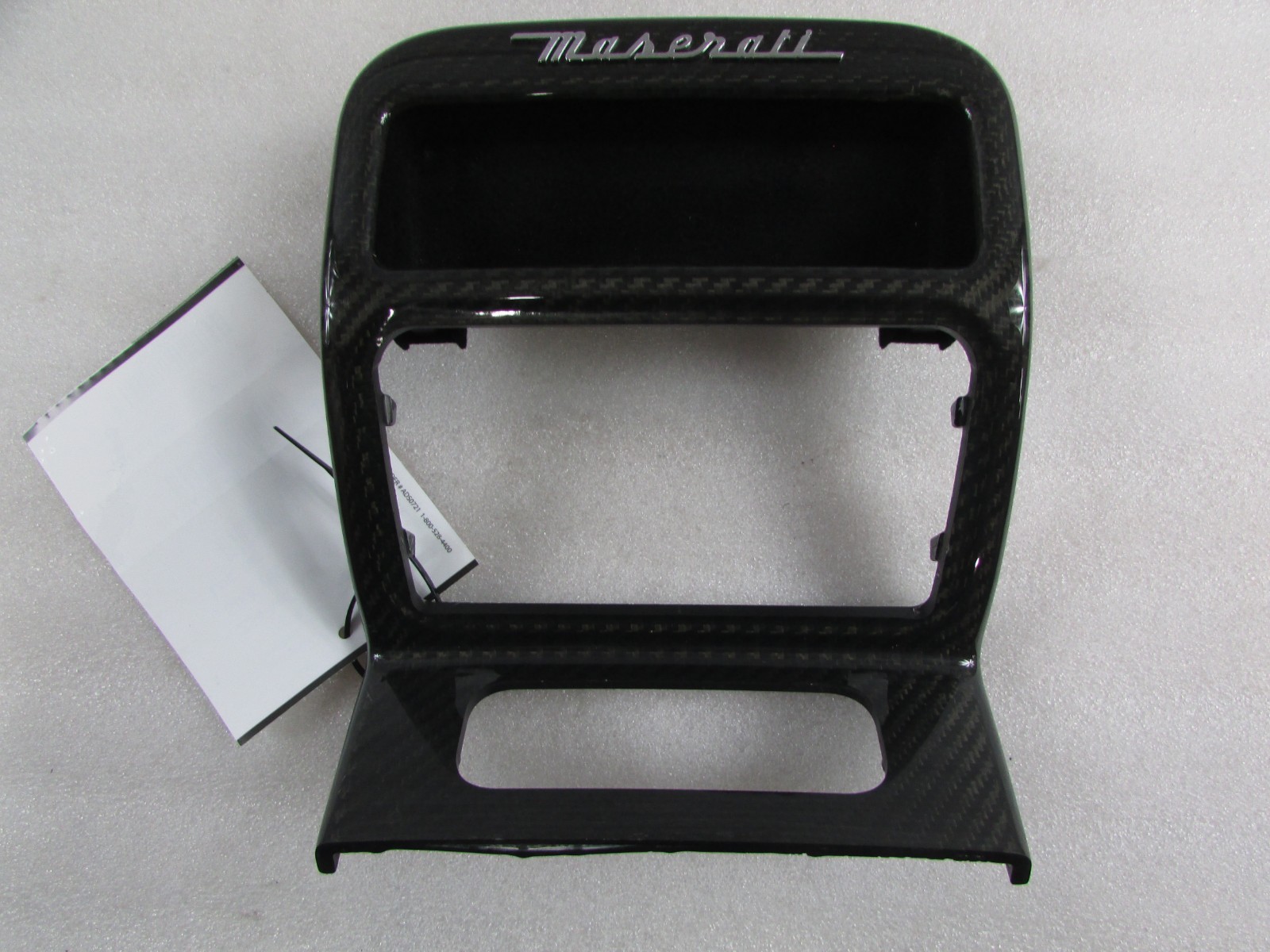 Maserati Quattroporte, Rear Console Trim, Carbon Fiber, Used