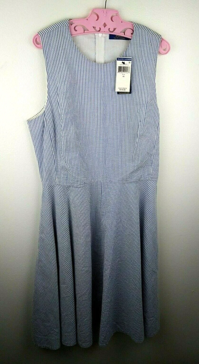 mini fit flare dress Dusty Blue Knit Fit and Flare Mini Dress main image 1