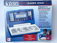 VTECH Genius Leader 2000 Compact Kinder Lernlaptop & Netzteil,  Spiel Lern Spaß