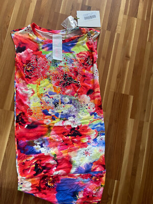 Miss Grant So twee Kleid mini T-shirt bunt mit Straß Mädchen NEU 146/152