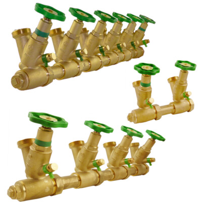 Wasserverteiler Sanitär Kompaktverteiler Verteiler Verteilerblock Schlösser