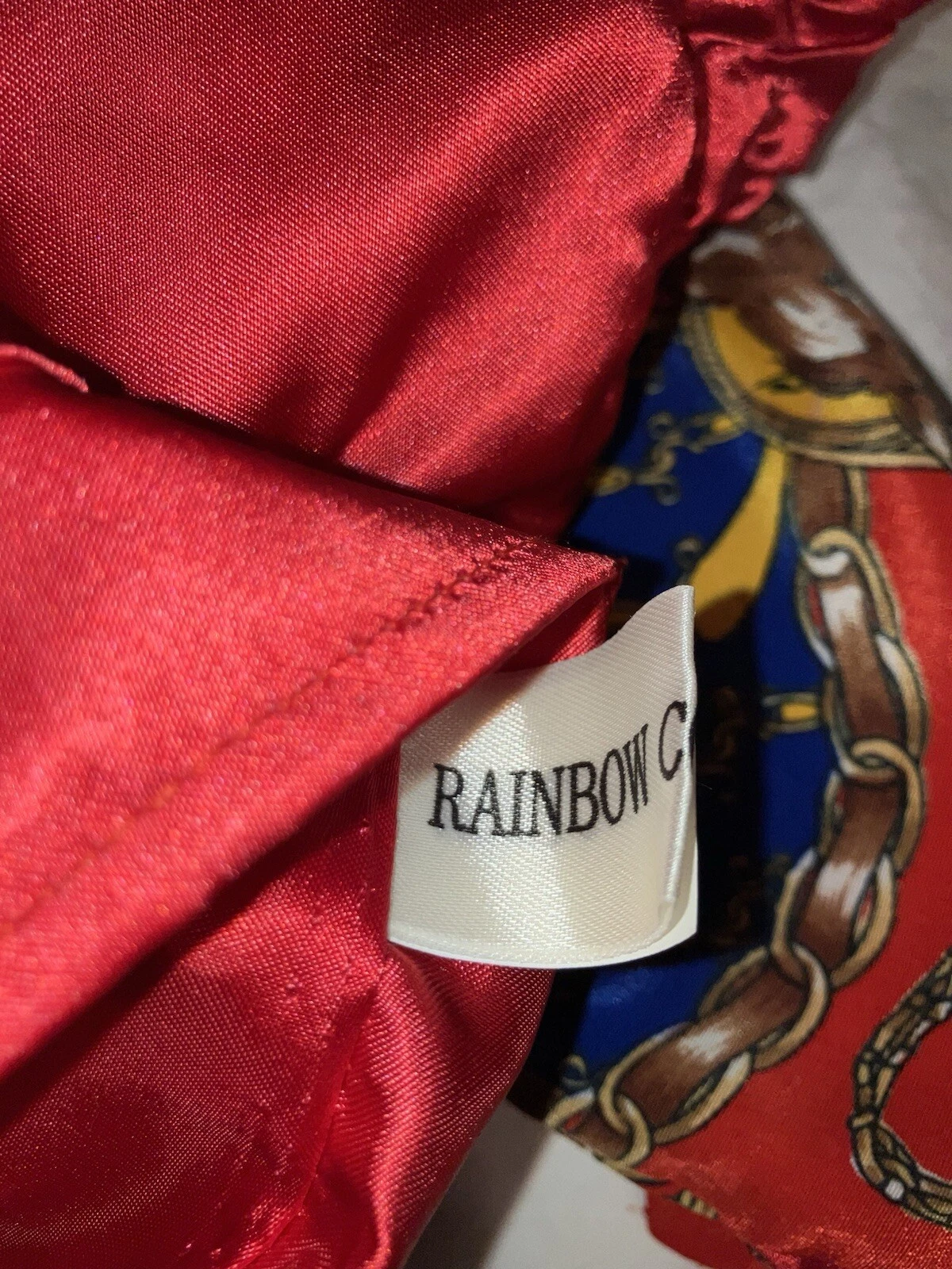 Giacca bomber vintage raso cavallo equitazione stampa ispirata a Gucci Y2K anni 80 mafia