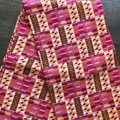pink and gold african dress Red Gold African Ankara Print Long Sleeve Short Party Dress –  Africanclothinghub