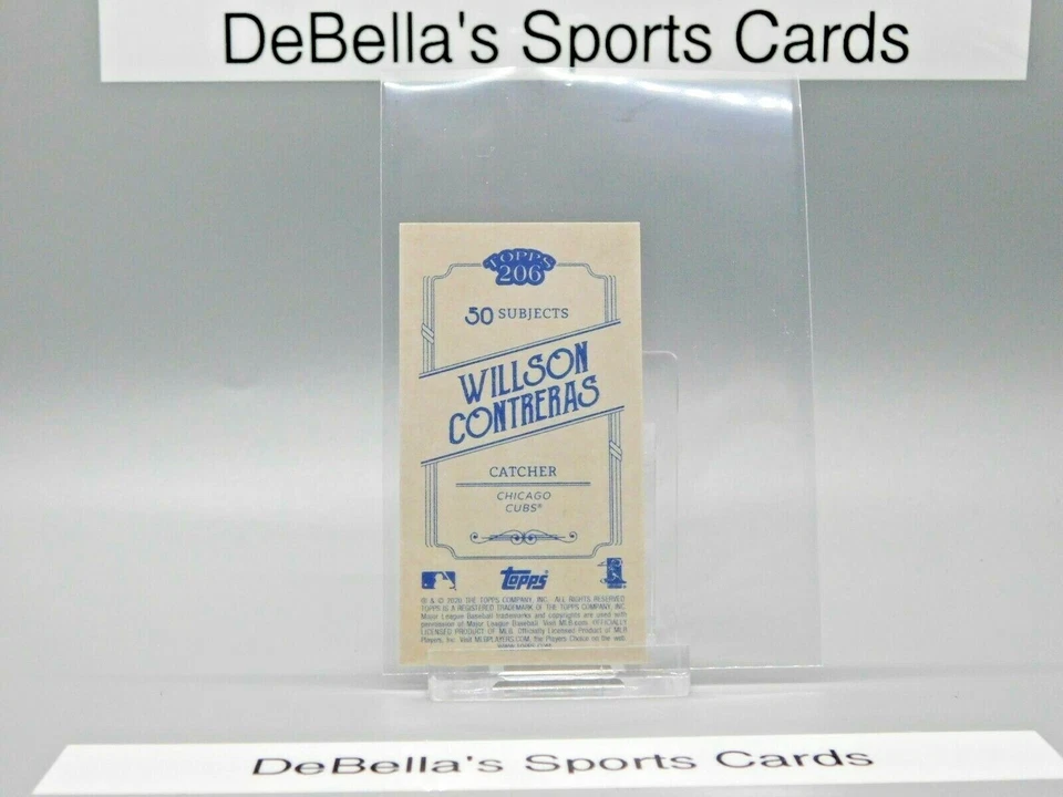 2020 Topps T206 Series 4 #13 Willson Contreras Background Variation 20/25 - Image 3 of 3