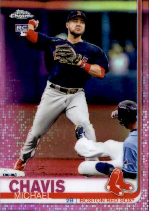 Michael Chavis 2019 Topps Chrome Update Pink Refractor Rookie Card #27