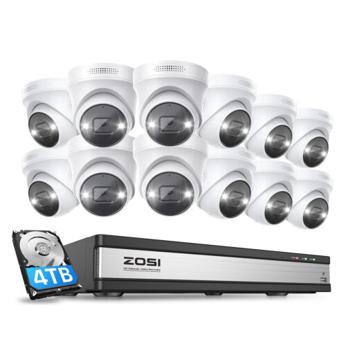 ZOSI 8CH/24CH H.265+ 4K 8MP POE Überwachungskamera Set HDD Email Alarm Audio PIR - Bild 13 von 32