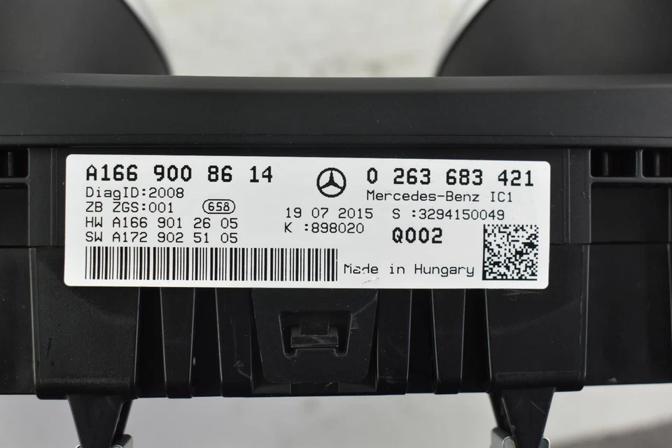 Medidor de velocímetro usado se adapta a: Mercedes-Benz Mercedes clase gl 166 2016 tipo GL450 Foto 3 de 4