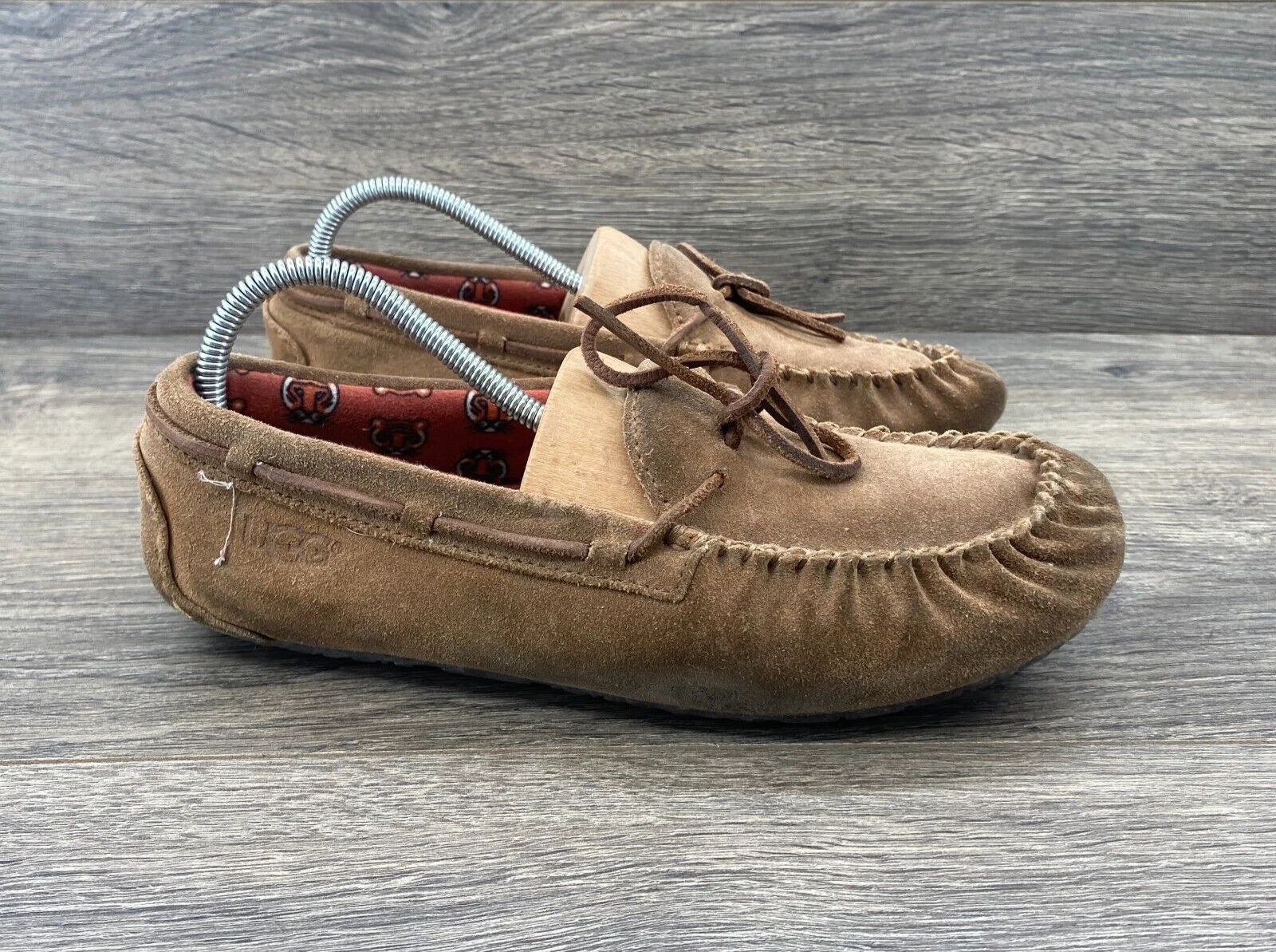 Mocassini UGG donna scamosciati foderati scarpe mocassino Dakota taglia US 5 marrone 1005160K