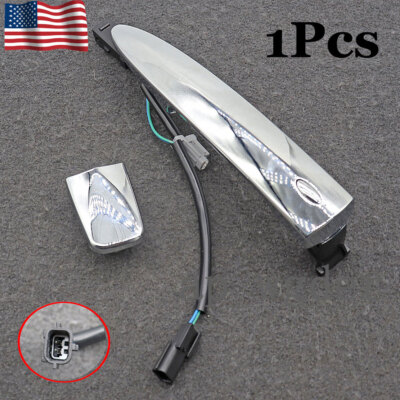 AUXITO Pair Front Outside Door Handles – Chrome, For 2013-2019 Nissan Sentra S/SL/SR/SV
