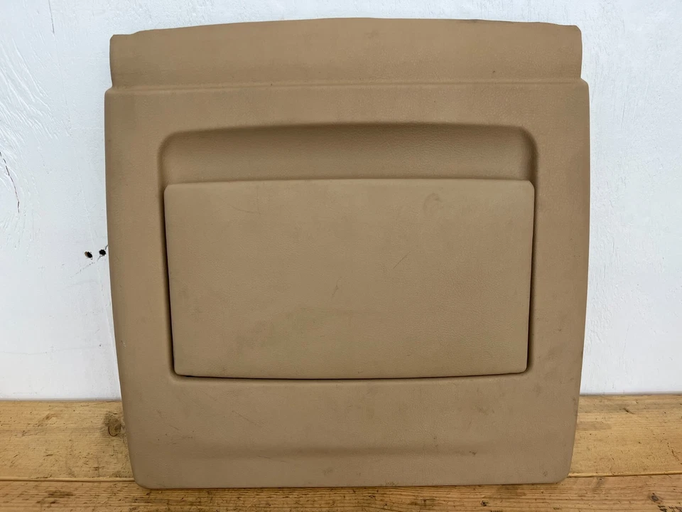 BMW 740i 740iL 1995-2001 asiento delantero derecho bolsillo solapa beige 8161543 OEM Foto 2 de 4