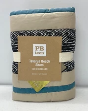 NEW Pottery Barn TEEN Tavarnua Beach Quilted STANDARD Sham~Multicolor