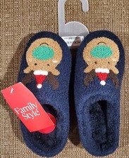 Family Pajamas Little Kid's Reindeer Closed-Toe Slippers Size 11-12