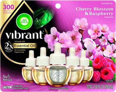 Scented Oil Vibrant Refill Cherry Blossom & Raspberry 5 Ct.