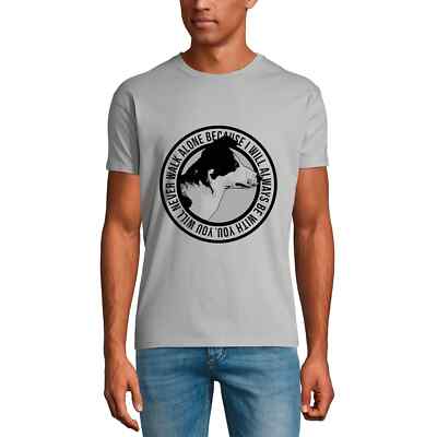 Men's Graphic T-Shirt You Will Never Walk Alone - Dog Best Friend Eco-Friendly