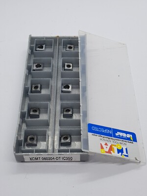 x10 Iscar XOMT 060204-DT IC350 Carbide Inserts Milling Tips IS2